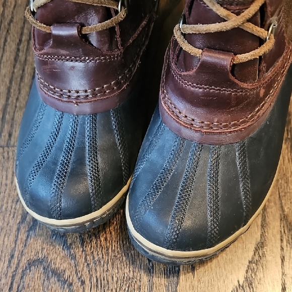 Sorel Women's Conquest Carly II Redwood Tobacco Winter Boots - Picture 11 of 12